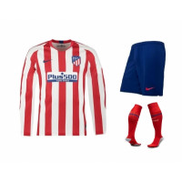 Домашняя форма с длинным рукавом Атлетико Мадрид сезон 19-20 (футболка+шорты+гетры) Домашняя форма с длинным рукавом Атлетико Мадрид сезон 19-20 (футболка+шорты+гетры)