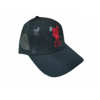 Ливерпуль кепка чёрная с сеткой и тиснением Ливерпуль кепка чёрная с сеткой и тиснением